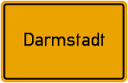 Ortstafel von Darmstadt